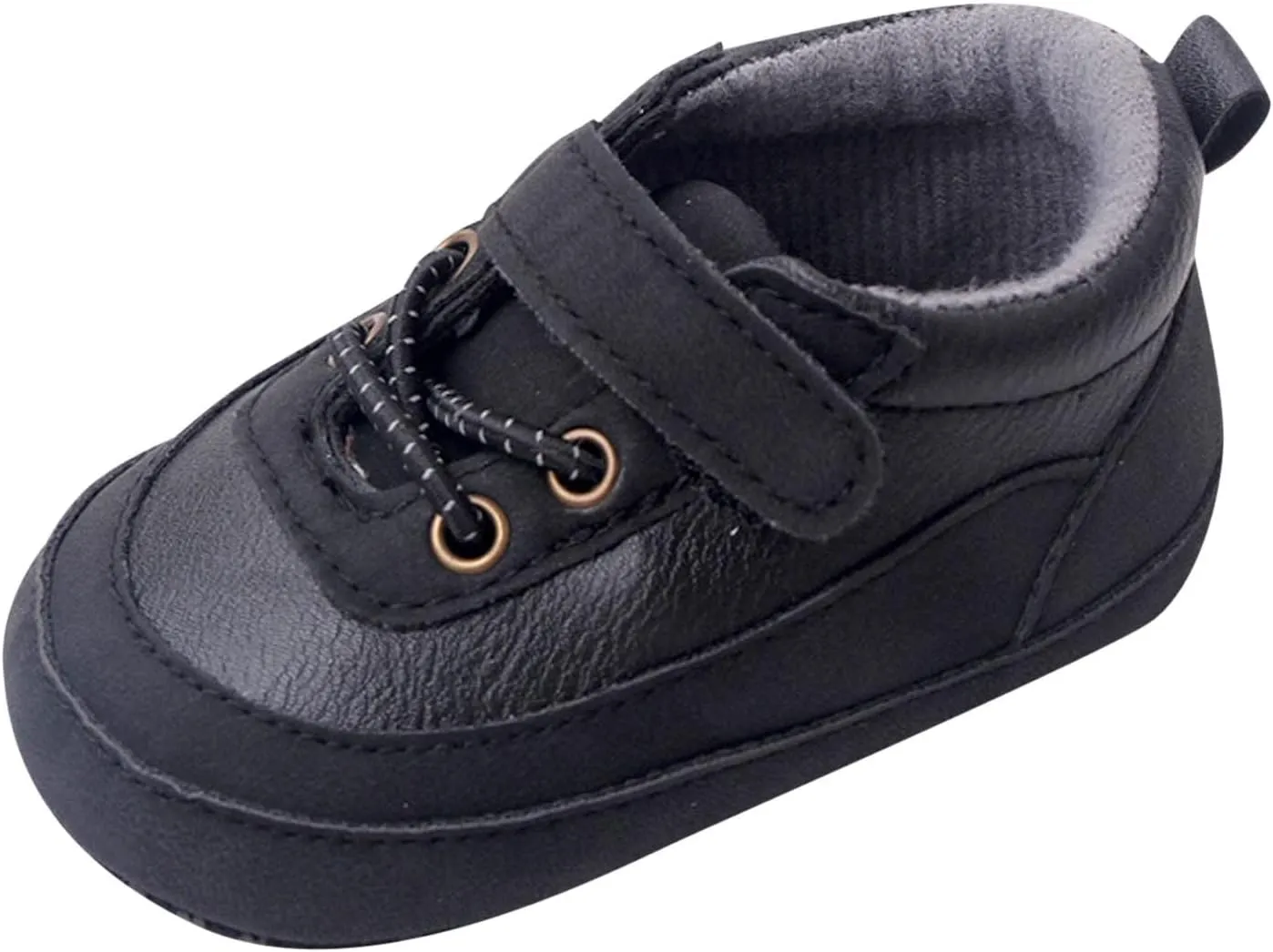 Baby Girls Boys PU Leather 𝐎xford Shoes Soft Rubber Sole Sneakers Infant Walking Shoes Anti-Slip Ankle Boots
