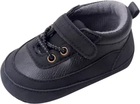 Baby Girls Boys PU Leather 𝐎xford Shoes Soft Rubber Sole Sneakers Infant Walking Shoes Anti-Slip Ankle Boots