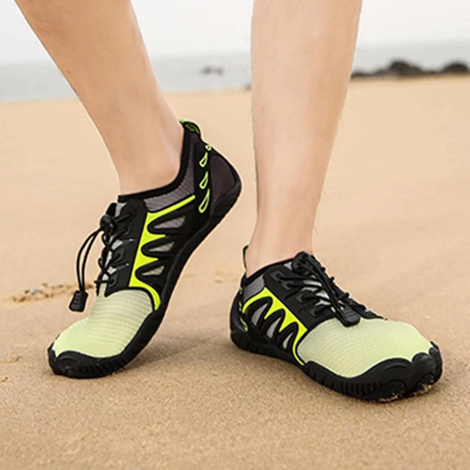Beach Surf Water Shoes for Women,Summer Casual Aqua Pool Swim Shoes for Men,Quick-Dry Soft Lightweight Barefoot Shoes,Unisex,with Draining Hole,for Diving Kayaking Yoga