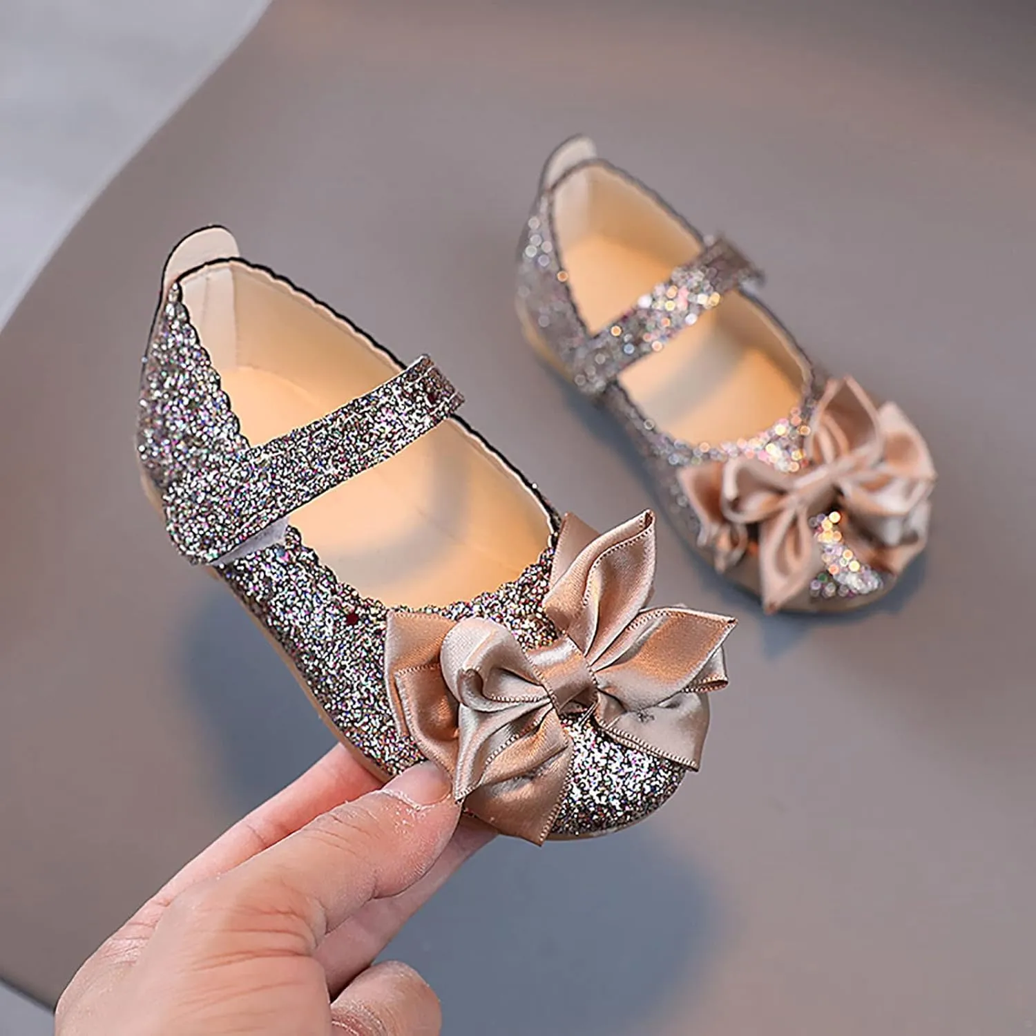 Shoes for Girls,Baby Girls Kids Princess Shoes Bowknot Shoes Infant Sandals Bling Dancing Shoes Baby Girls Shoes