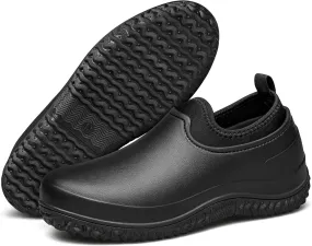 TENGTA Men's Garden Shoes Waterproof Slip On Mud Rain Boots for Women Lightweight Grass Cutting Shoes