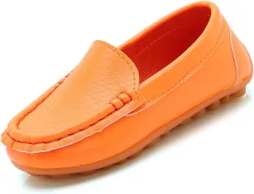 Toddler Boys Girls Loafers Soft Slip On Shoes Kids Flat Casual Boat Shoes School 𝗠occasin Walking Shoes