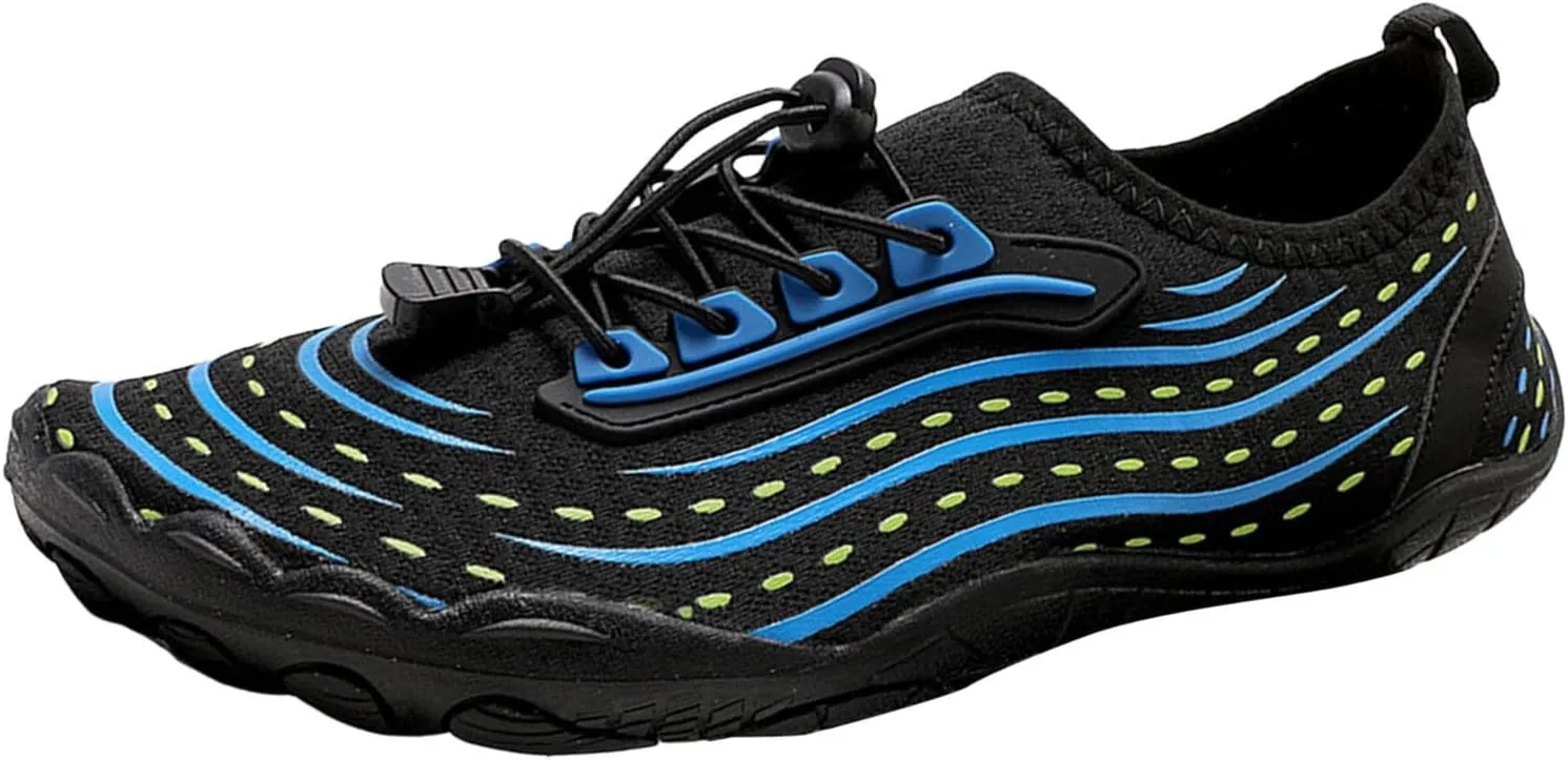 Water Shoes for Women Men Barefoot Shoes Non Slip Water Socks Wading Diving Swim Shoe Sand Socks for Beach Volleyball Summer Slip on Hiking Rock Climbing Shoe Indoor Fitness Yoga Footwear A-Dark Blue