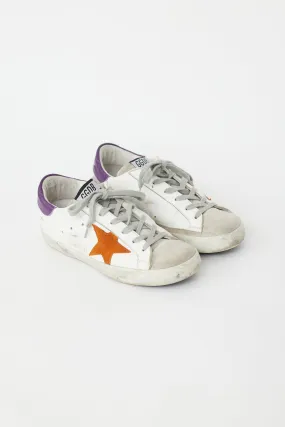 White & Multi Superstar Sneaker