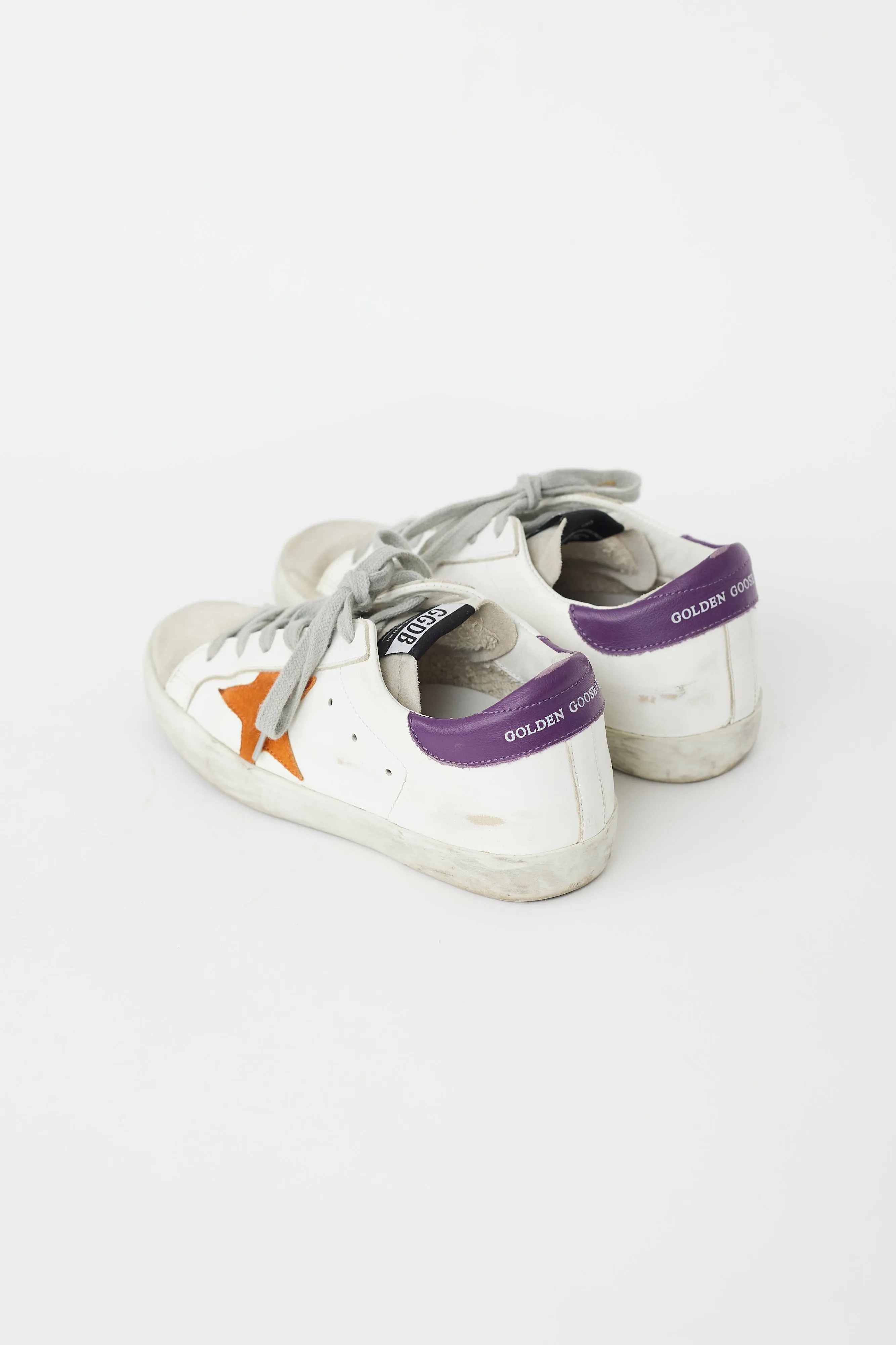 White & Multi Superstar Sneaker