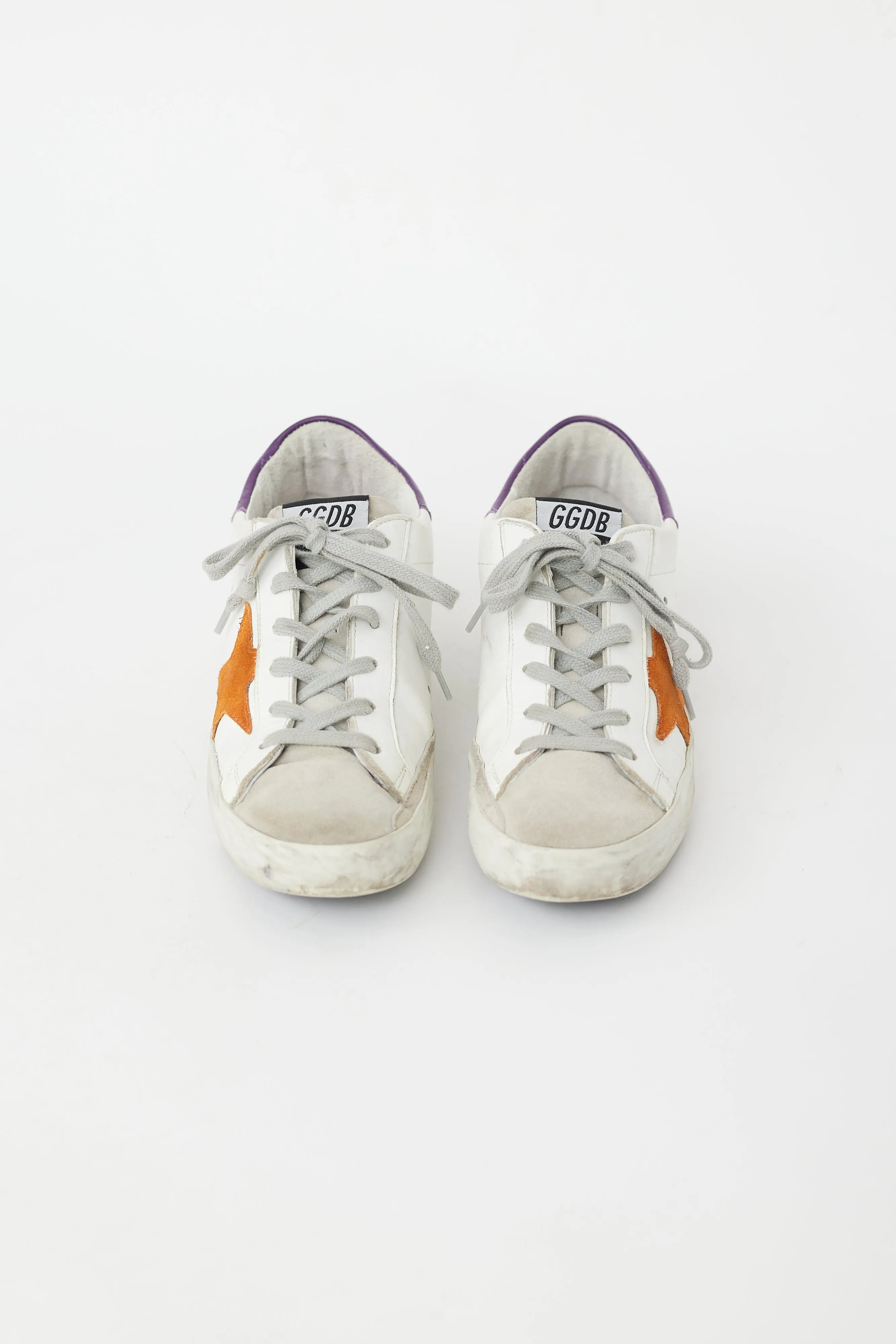 White & Multi Superstar Sneaker